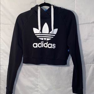 Cropped adidas hoodie
